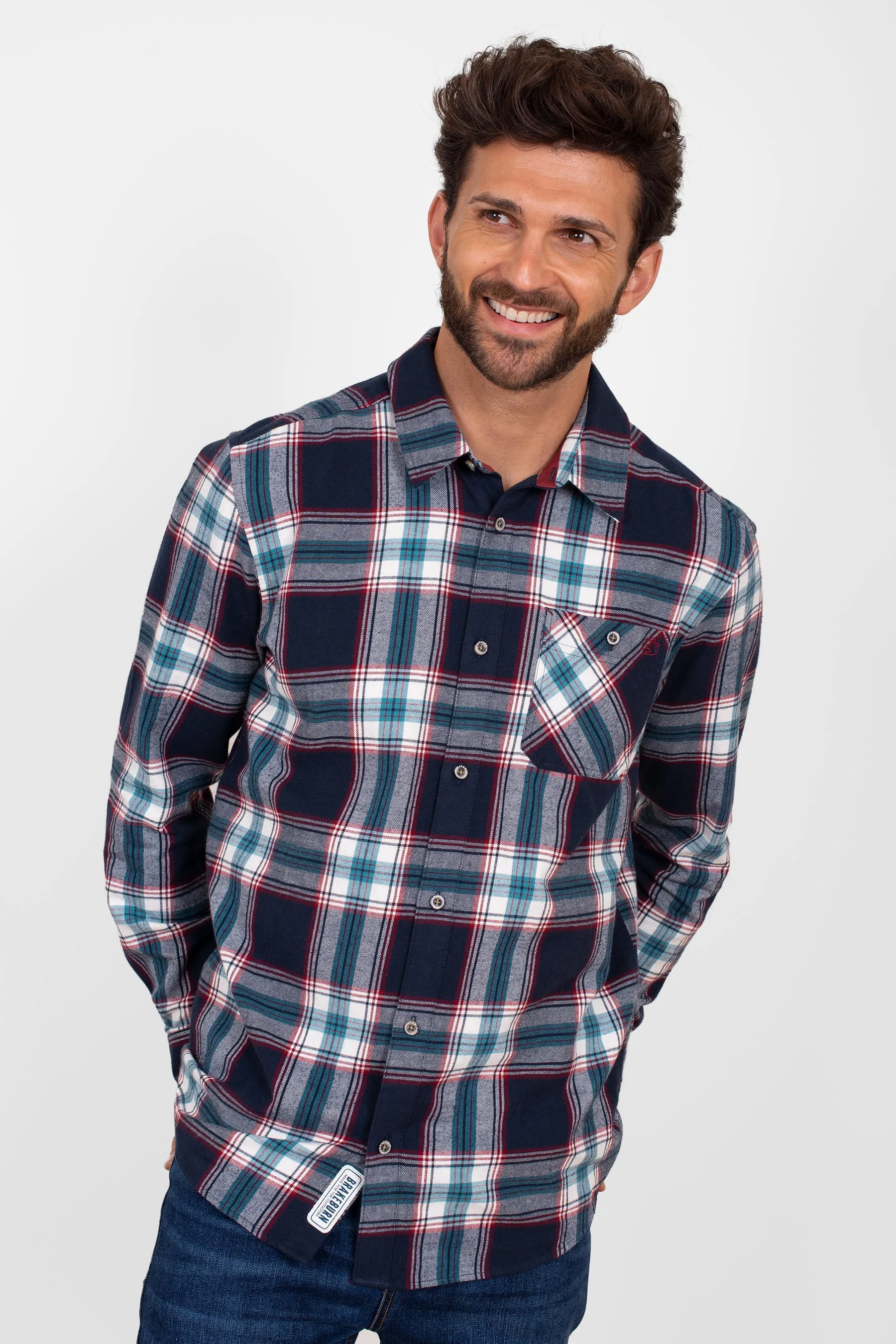 Navy Checked Shirt