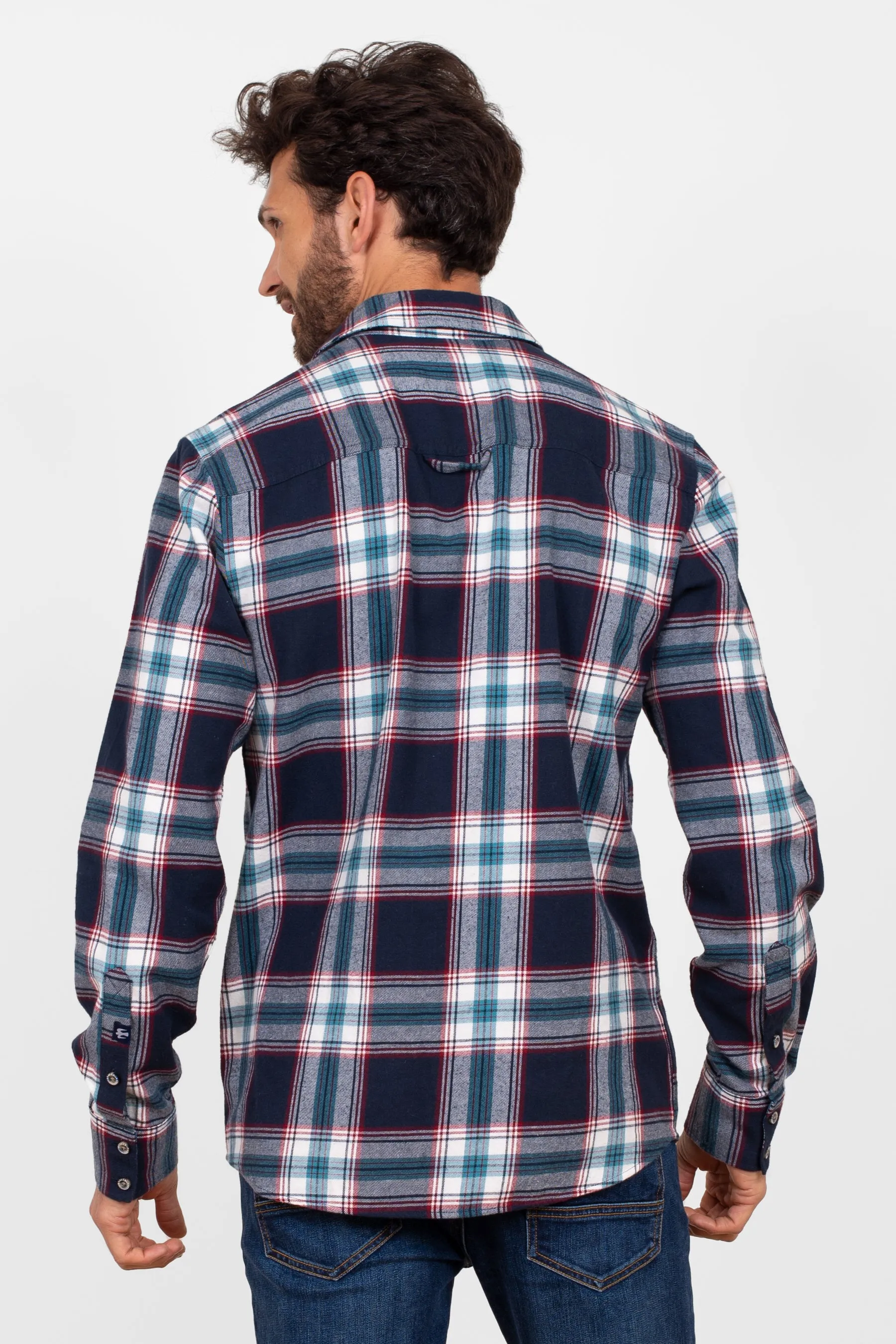 Navy Checked Shirt