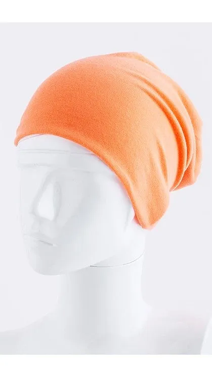 Neon Orange Slouchy Summer Beanie