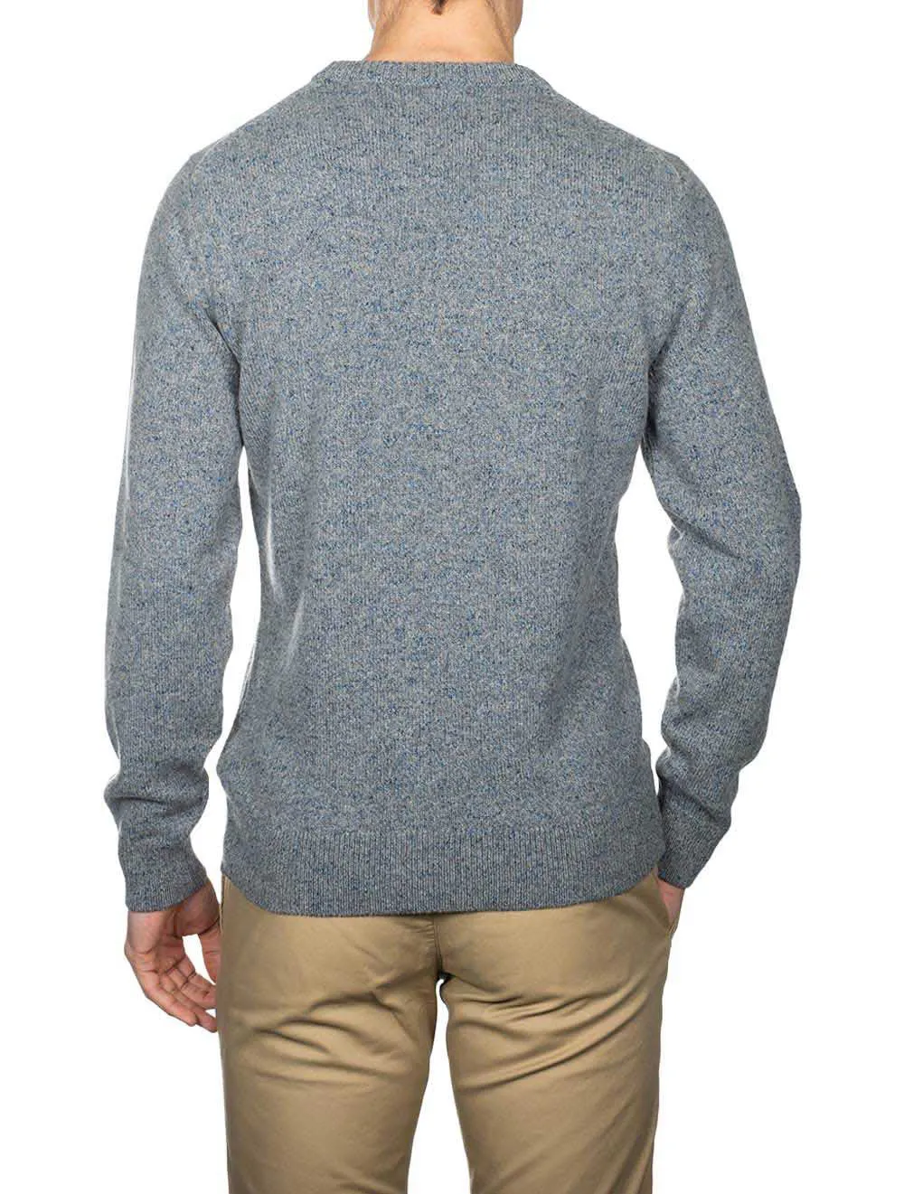 Neps Melange Crew Neck Sweater Dark Grey Melange