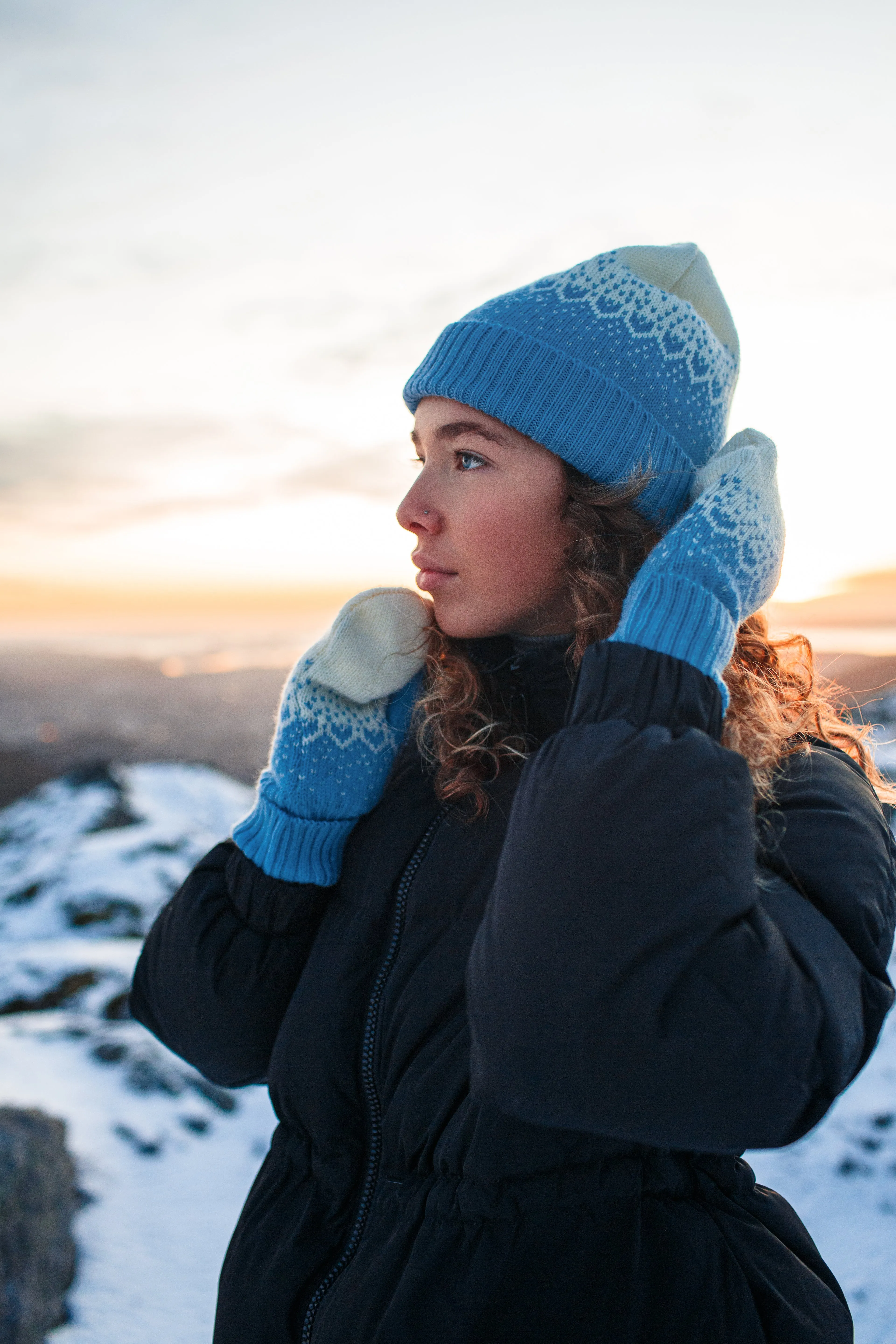 Norlender - Snow Storm Beanie - Blue/Pink/Yellow/Green