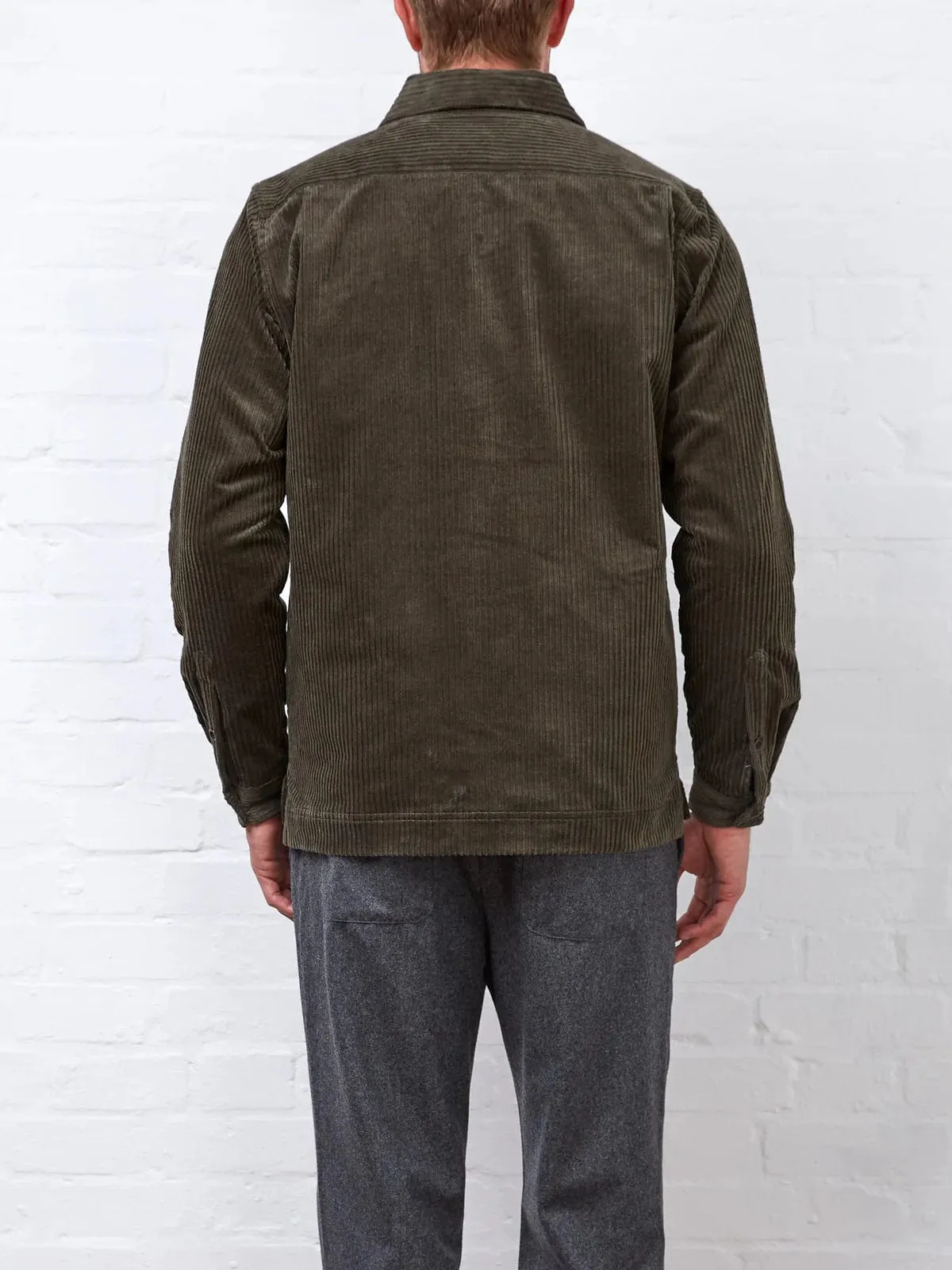 Oliver Spencer Killard Jacket Deakin Cord Green