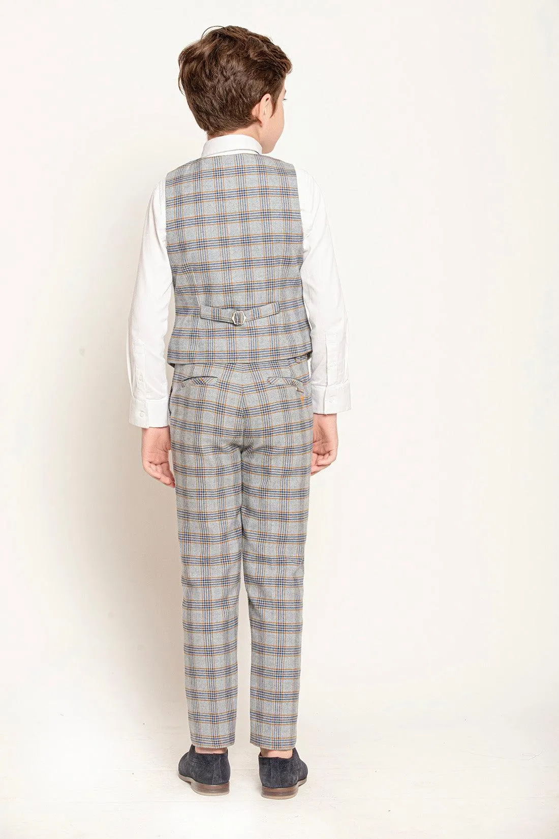 One Friday Charcoal Houndstooth Boys' Waistcoat