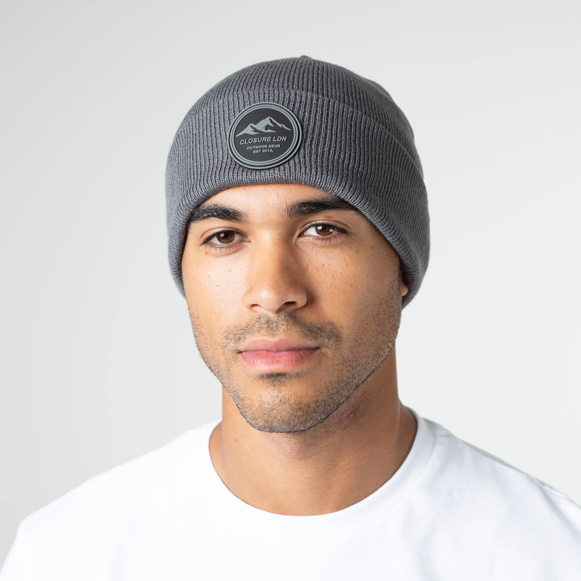 Outdoor Circle Badge Beanie | Charcoal