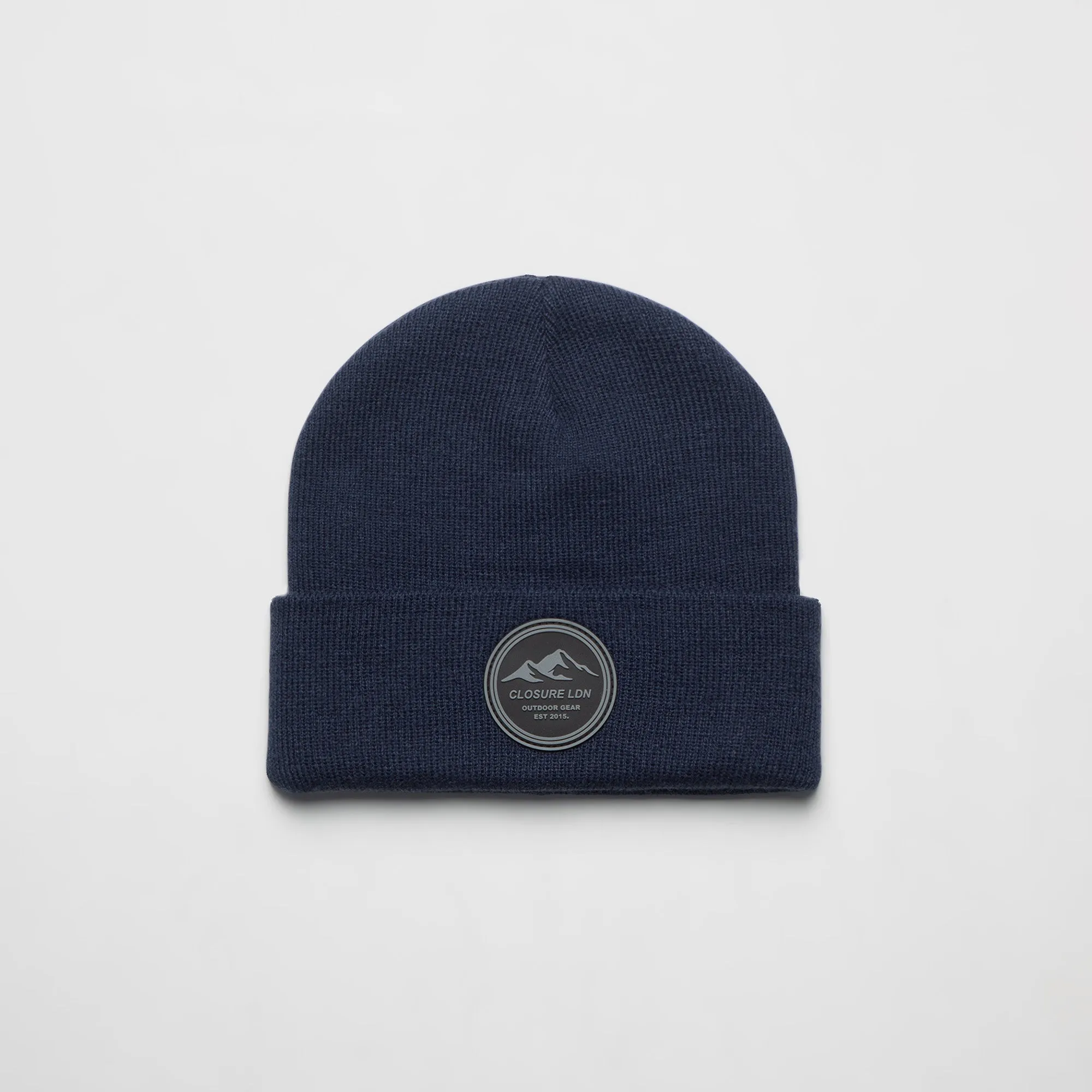 Outdoor Circle Badge Beanie | Navy