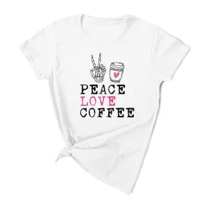 Peace Love Coffee T-shirt