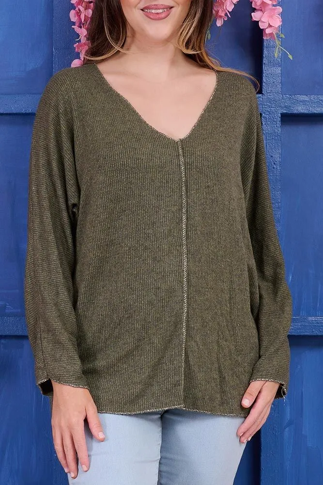 Plain knit Viscose Top