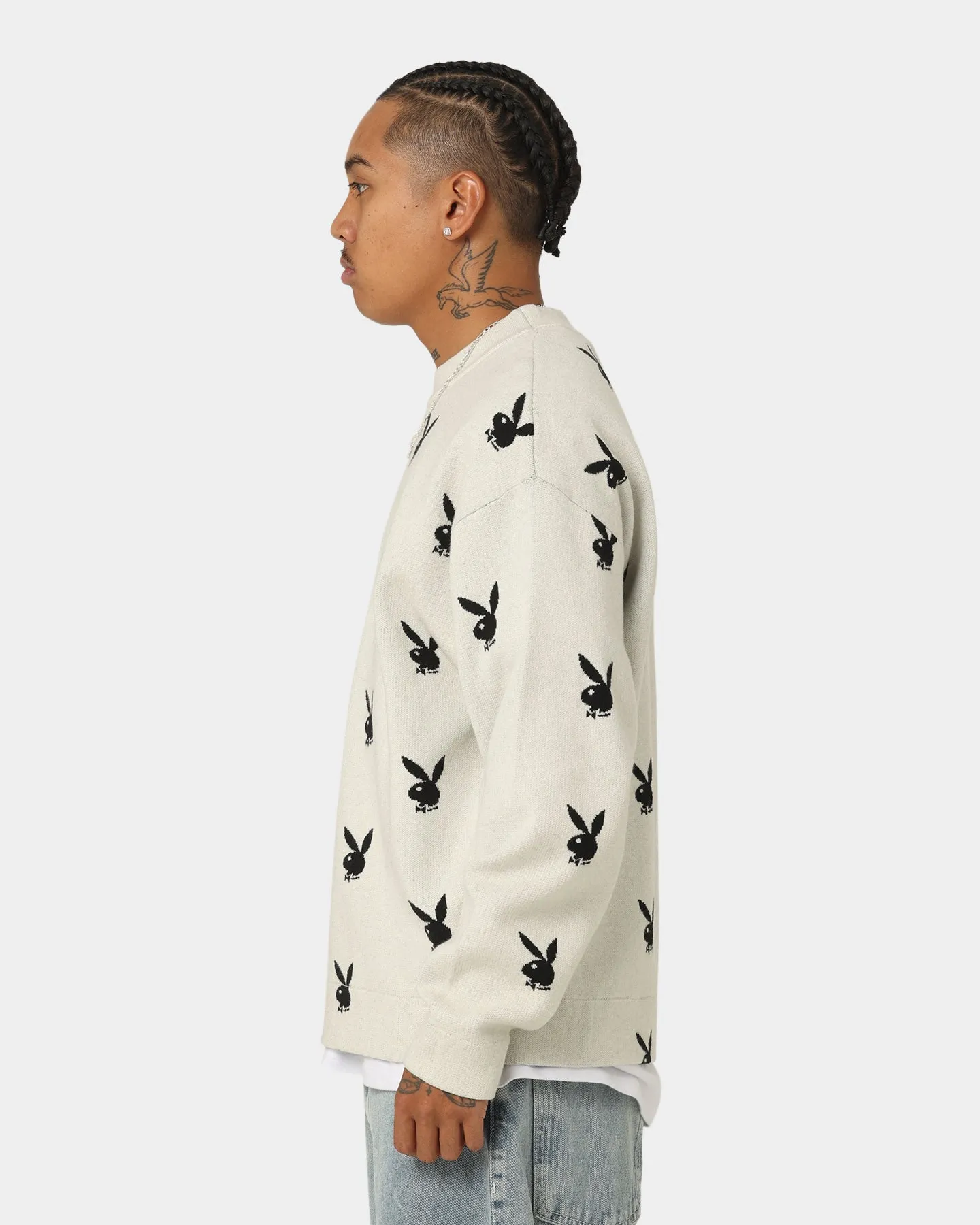 Playboy By CK Bunny Knit Sweater V2 Off White