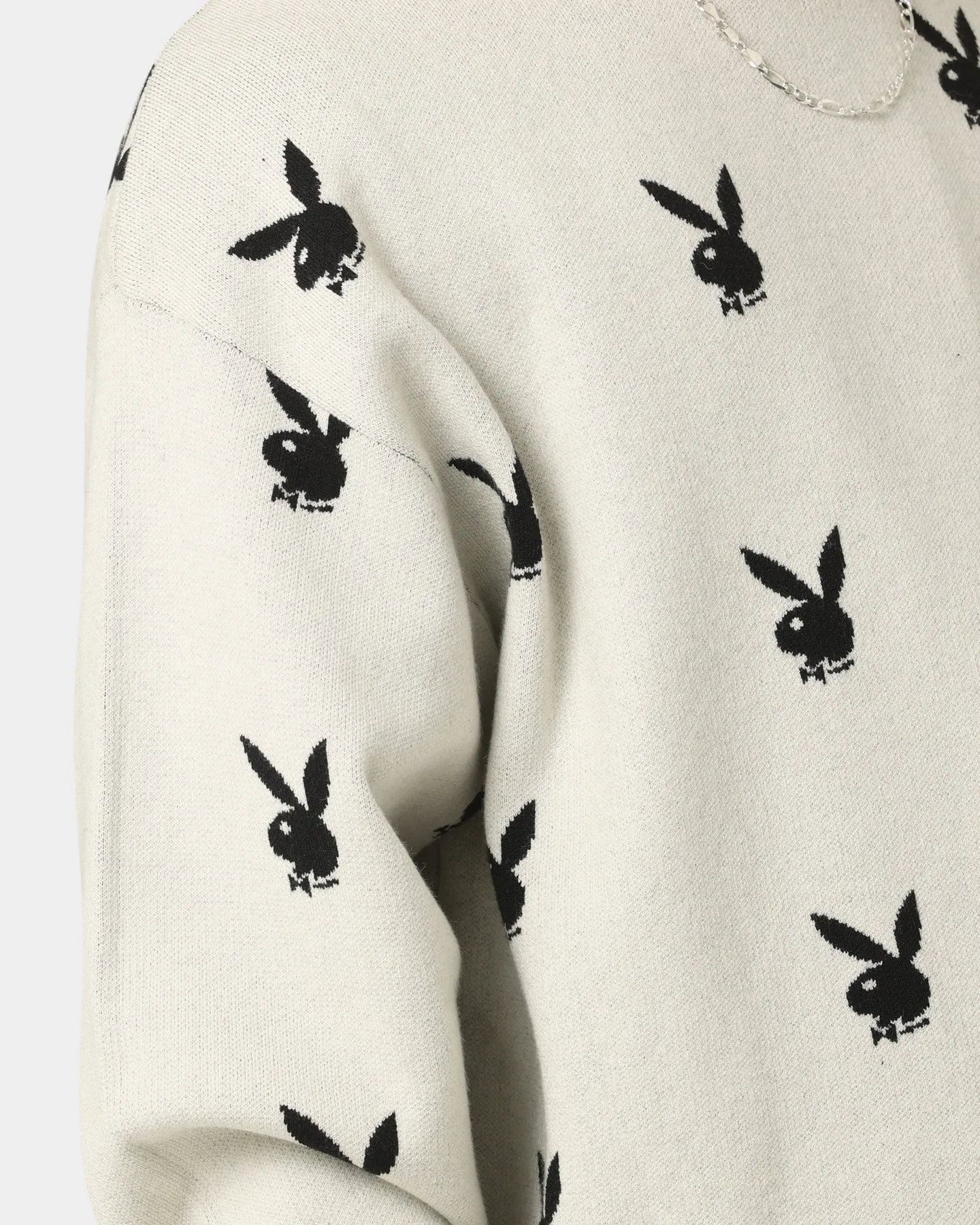 Playboy By CK Bunny Knit Sweater V2 Off White