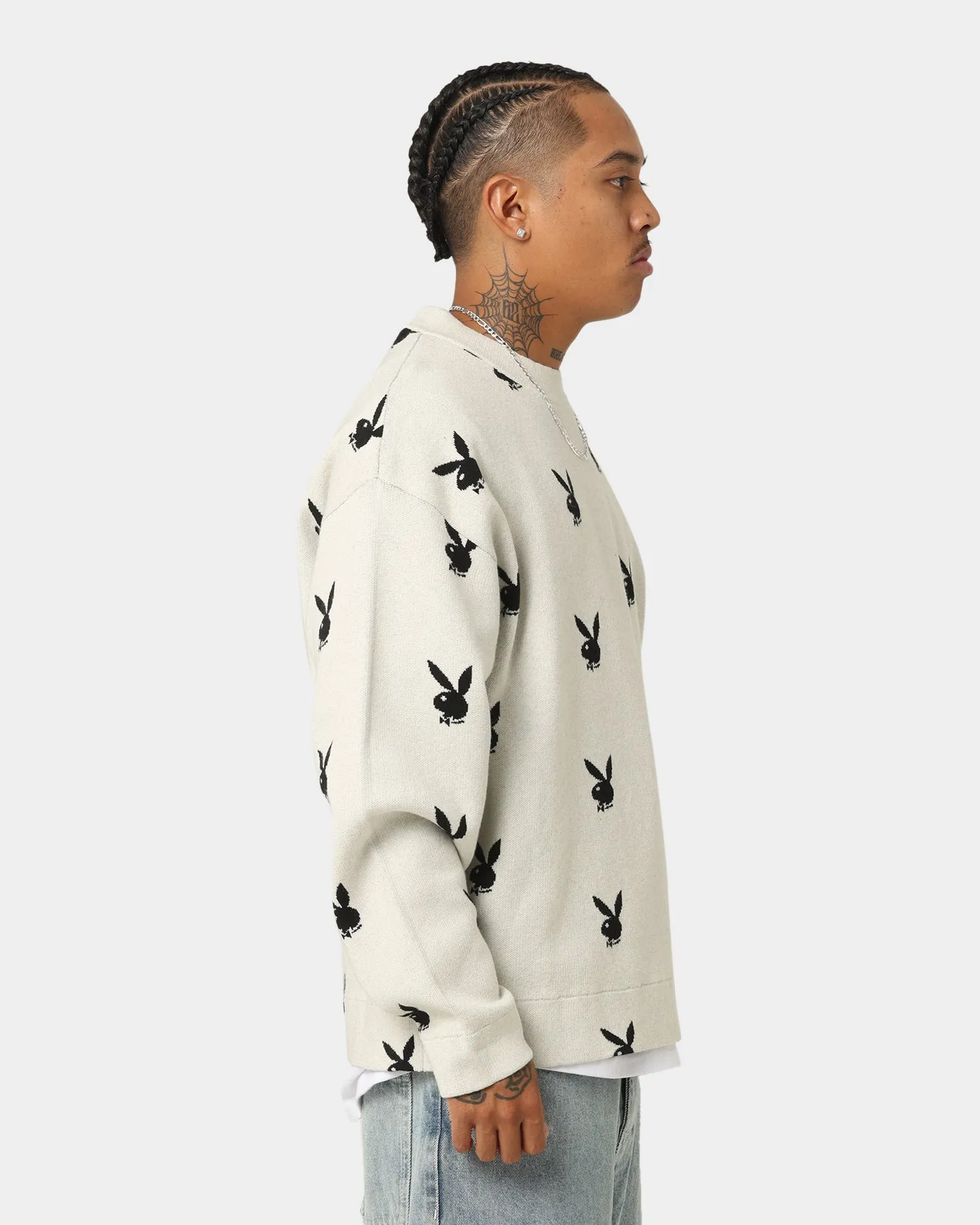 Playboy By CK Bunny Knit Sweater V2 Off White