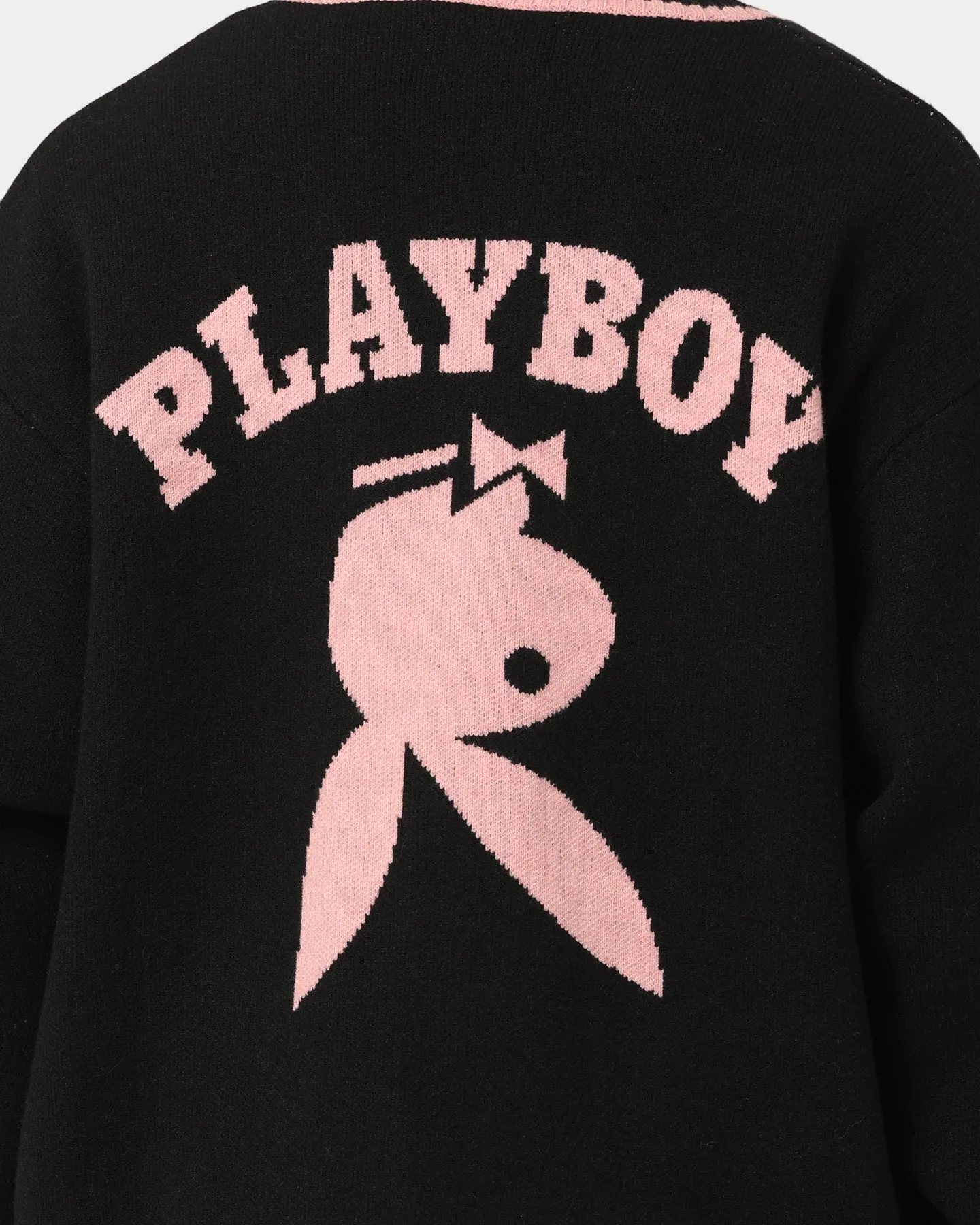 Playboy By CK Collegiate Cardigan Black/Pink