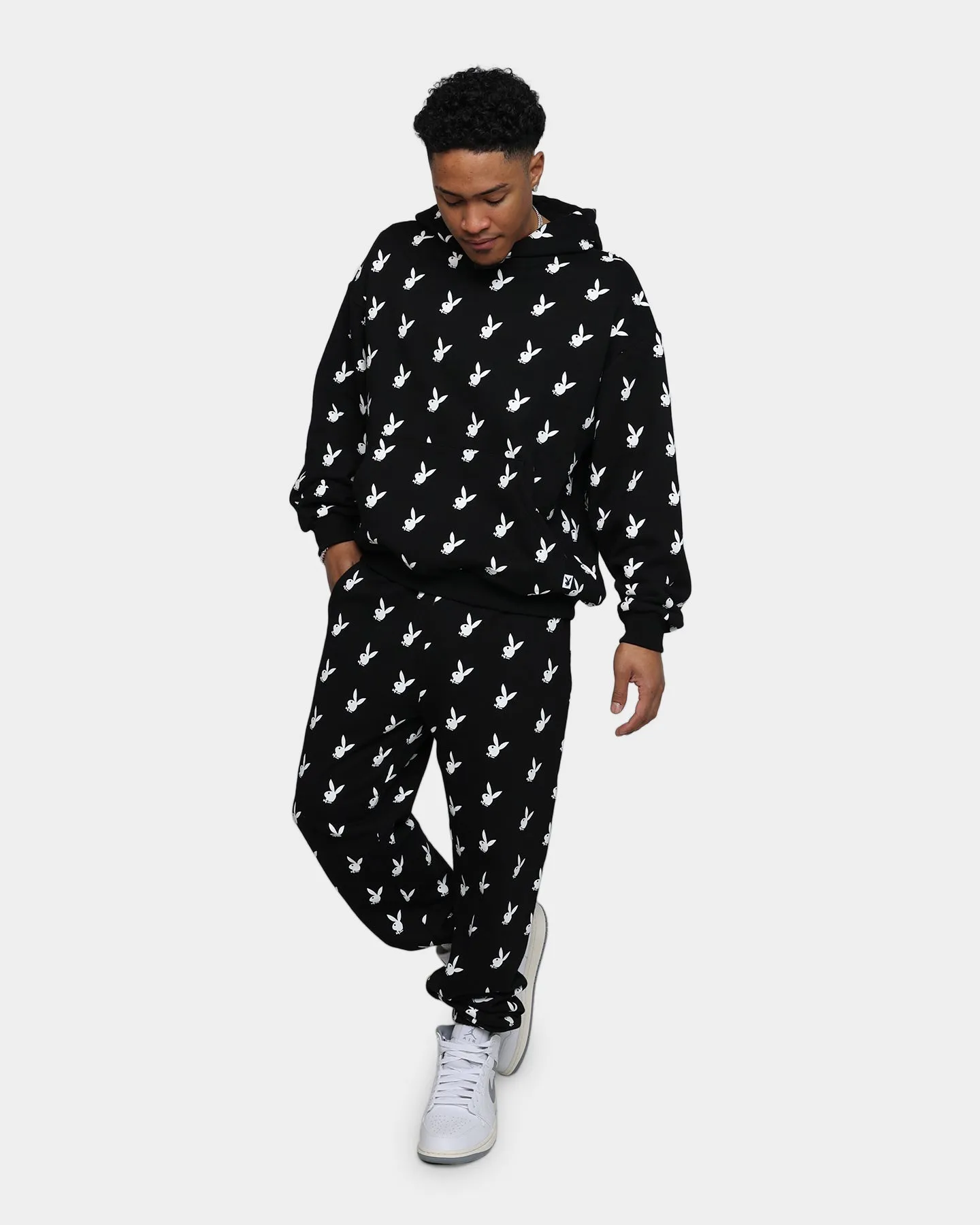 Playboy By CK Players Trackpants Black/White