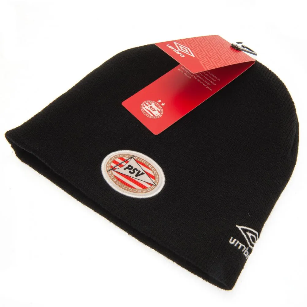 PSV Eindhoven Umbro Beanie - Black Dome Style Knitted Hat