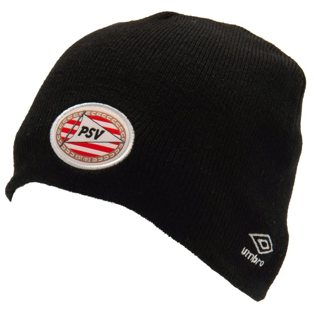 PSV Eindhoven Umbro Beanie - Black Dome Style Knitted Hat