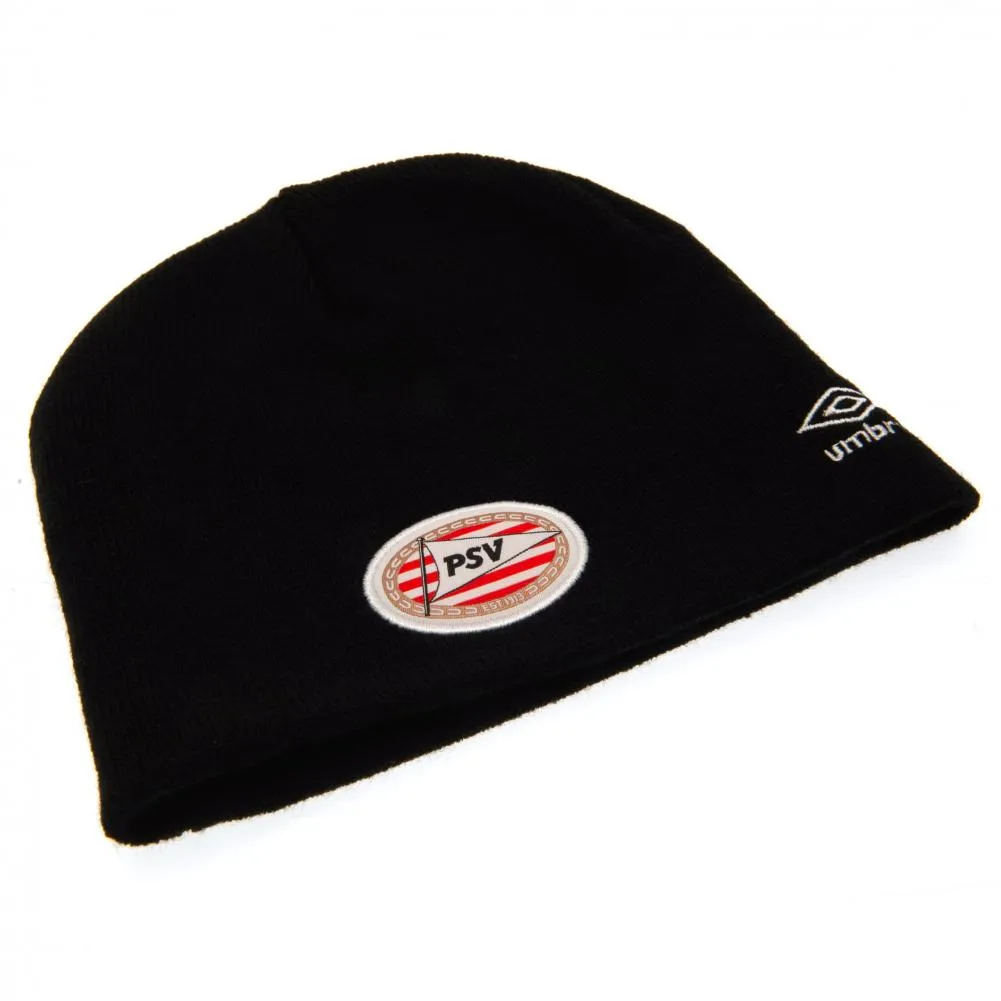 PSV Eindhoven Umbro Beanie - Black Dome Style Knitted Hat