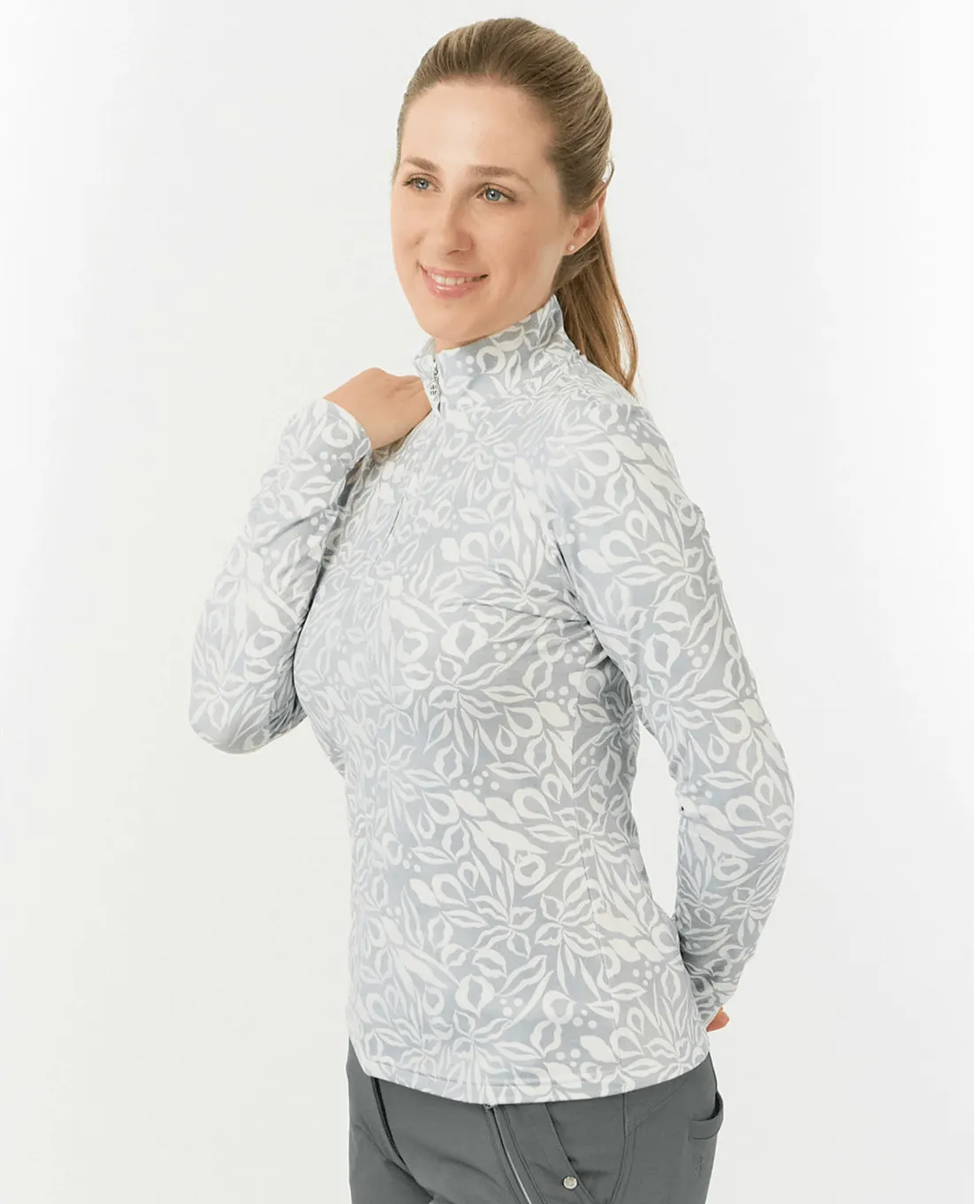 PURE GOLF Arusha Winter Midlayer Top 441 Winter foliage