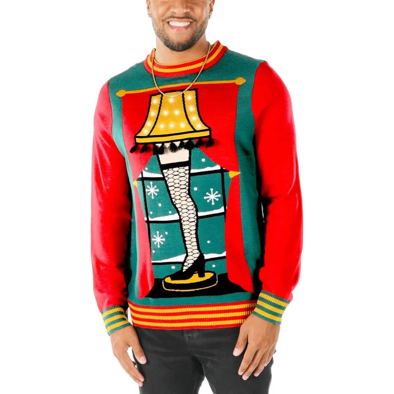 Radiant Festive Holiday Sweater with Lights