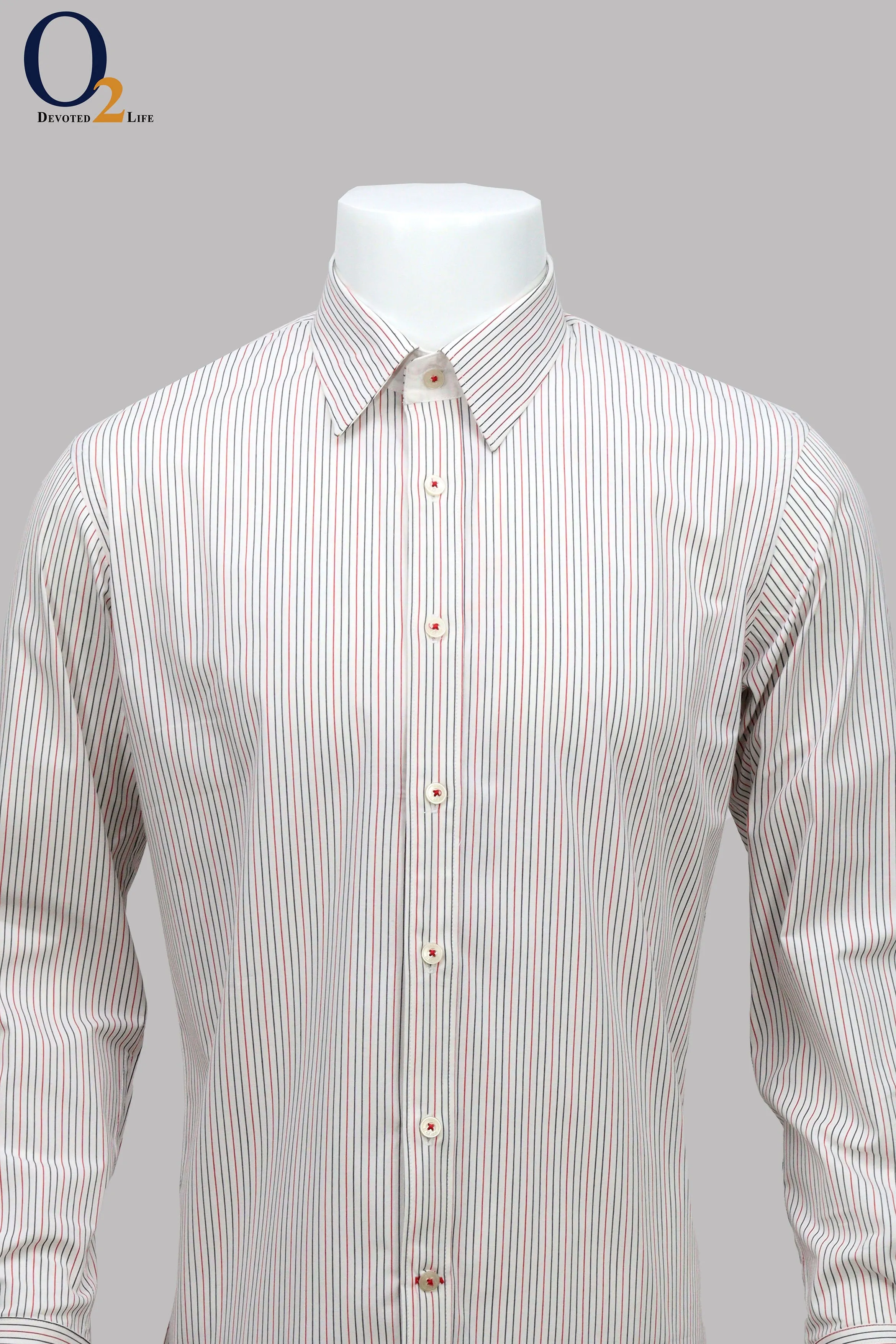 Rag Bone Charles Striped Shirt Whitepinkblue