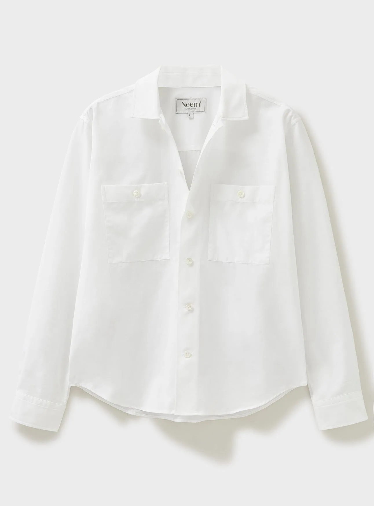 Recycled Italian Rigenerato White Double Pocket Shirt