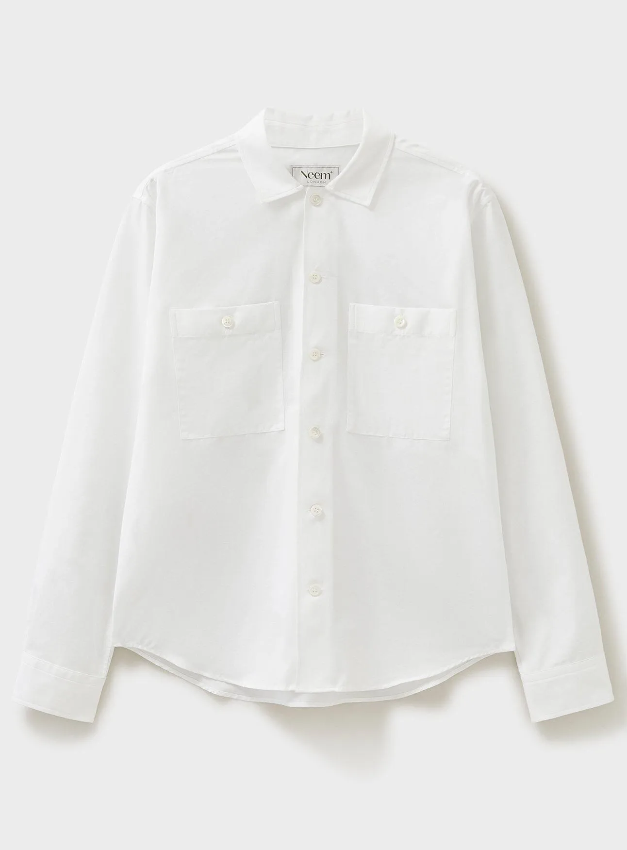 Recycled Italian Rigenerato White Double Pocket Shirt