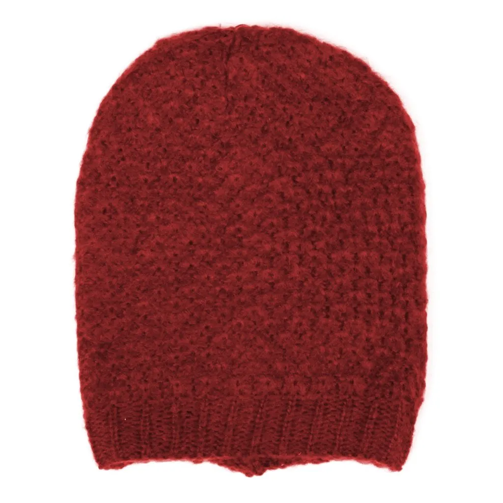 Ringlet Textured Slouchy Beanie