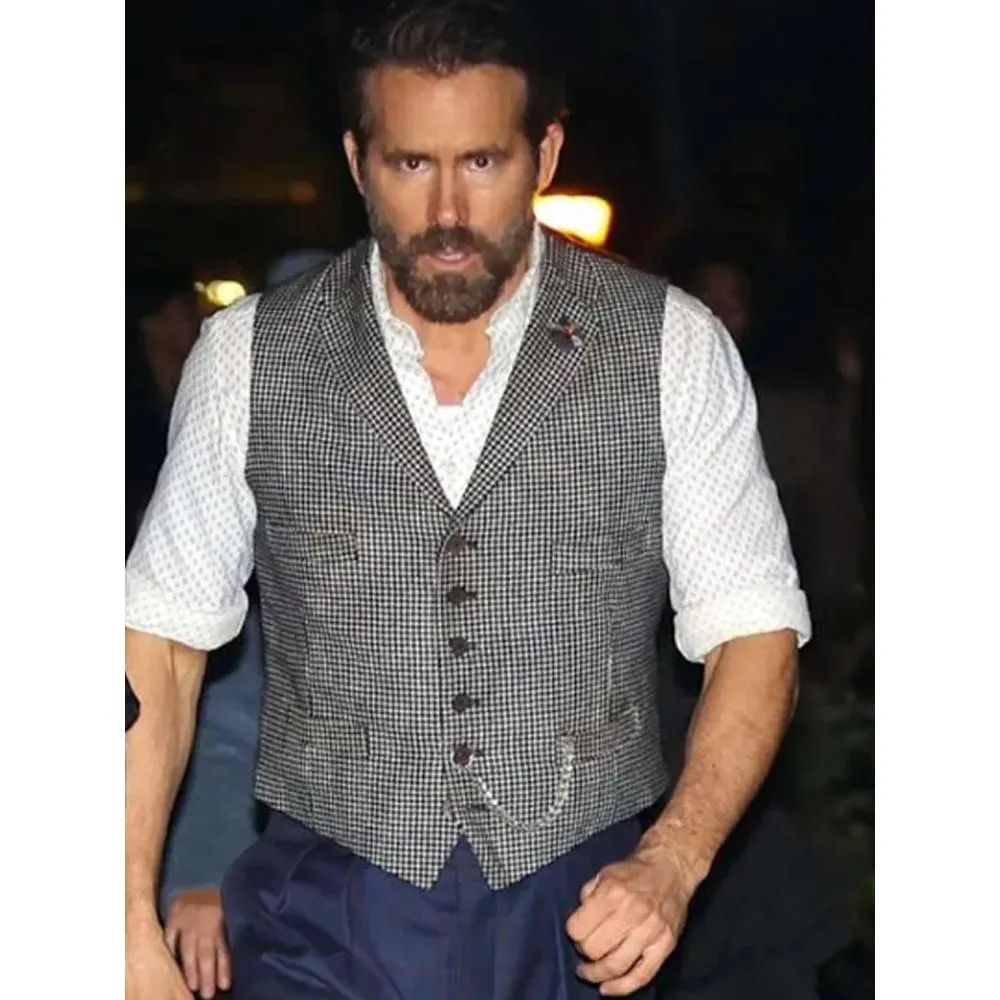 Ryan Reynolds Checkered Vest