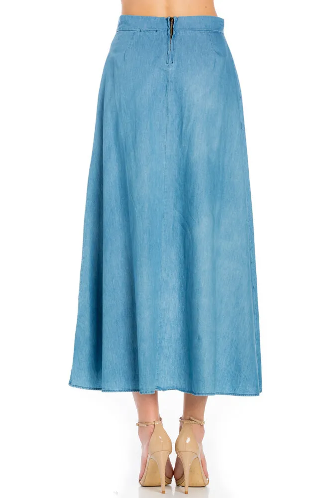 SLR40197 Maxi Wrap Skirt