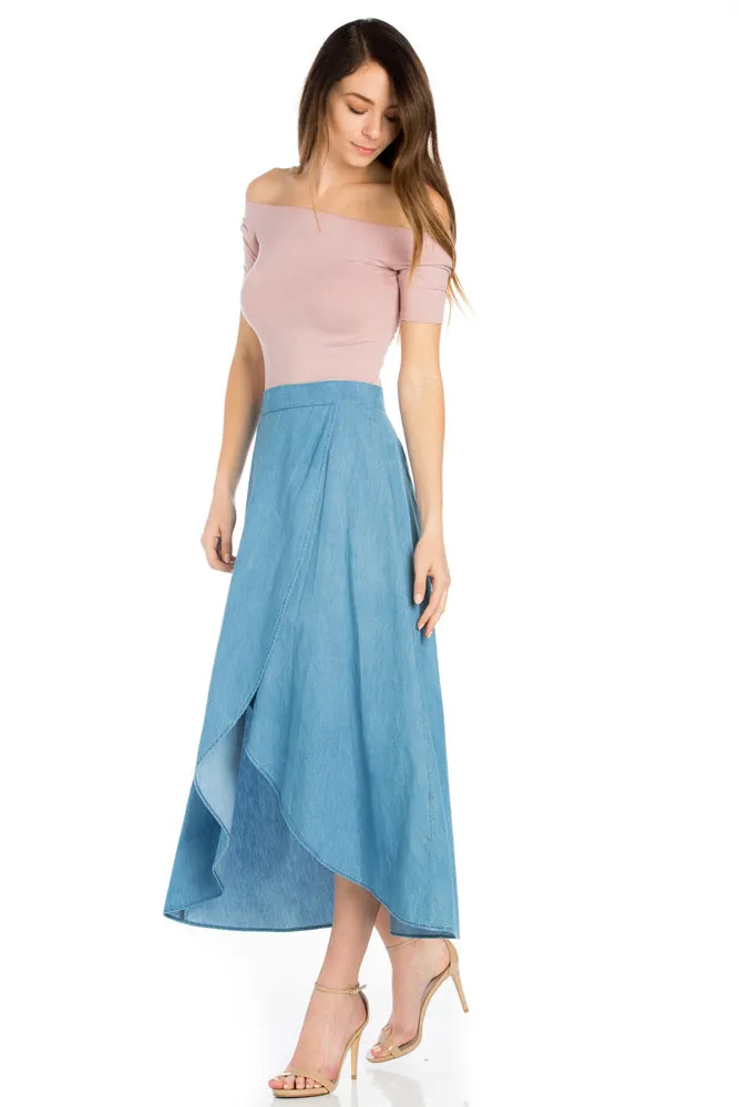 SLR40197 Maxi Wrap Skirt