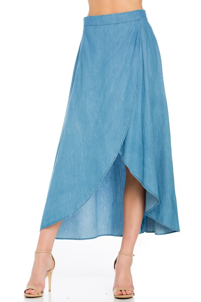 SLR40197 Maxi Wrap Skirt