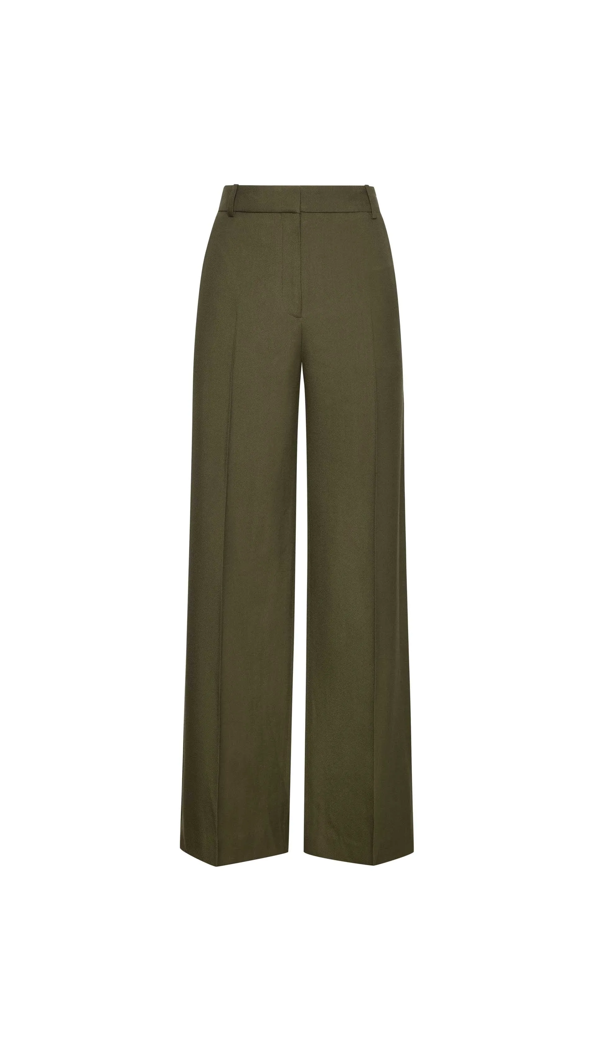 Soho Trouser in Viscose Wool Twill | Olive