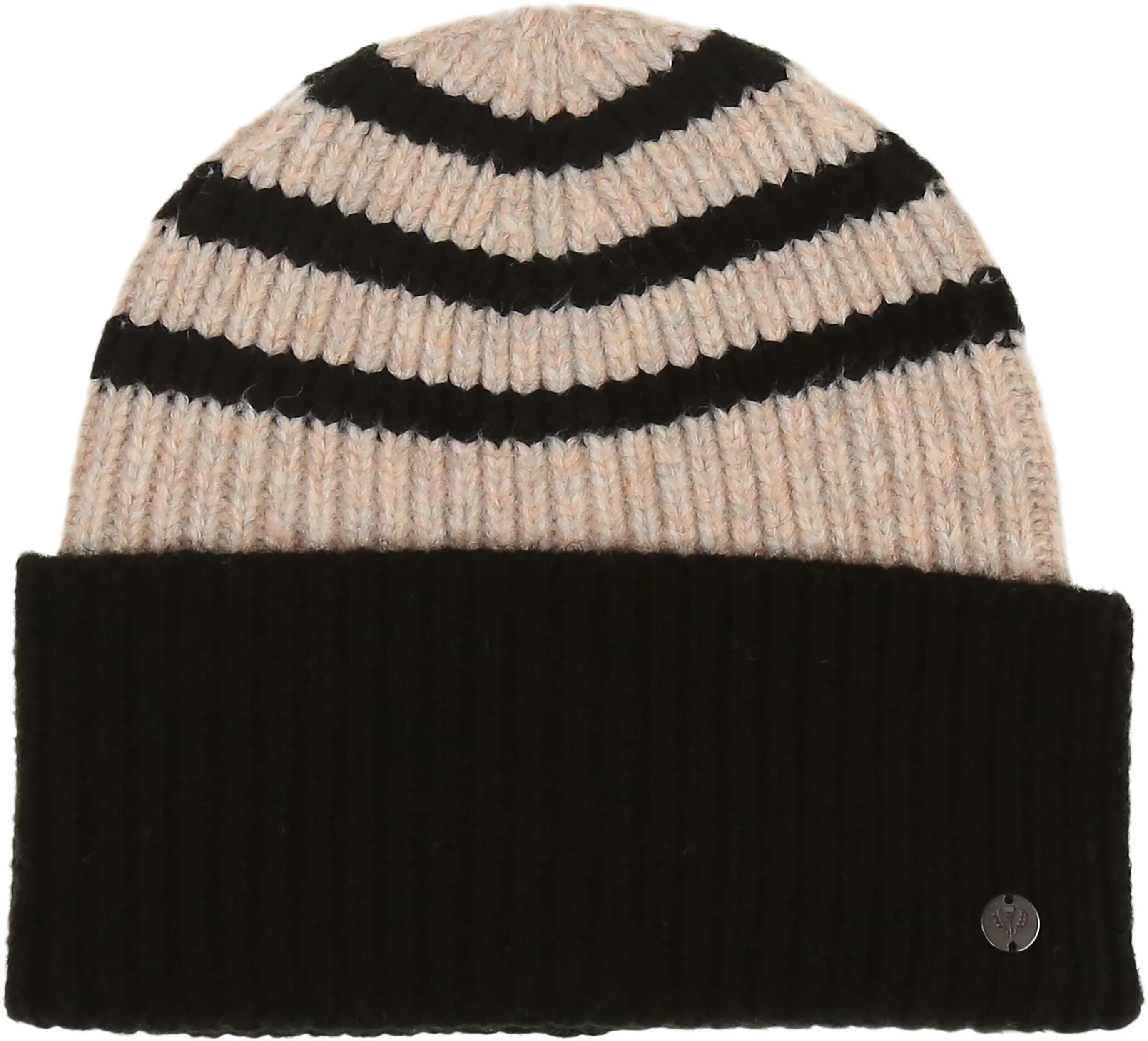 Striped Bi Color Knit Beanie