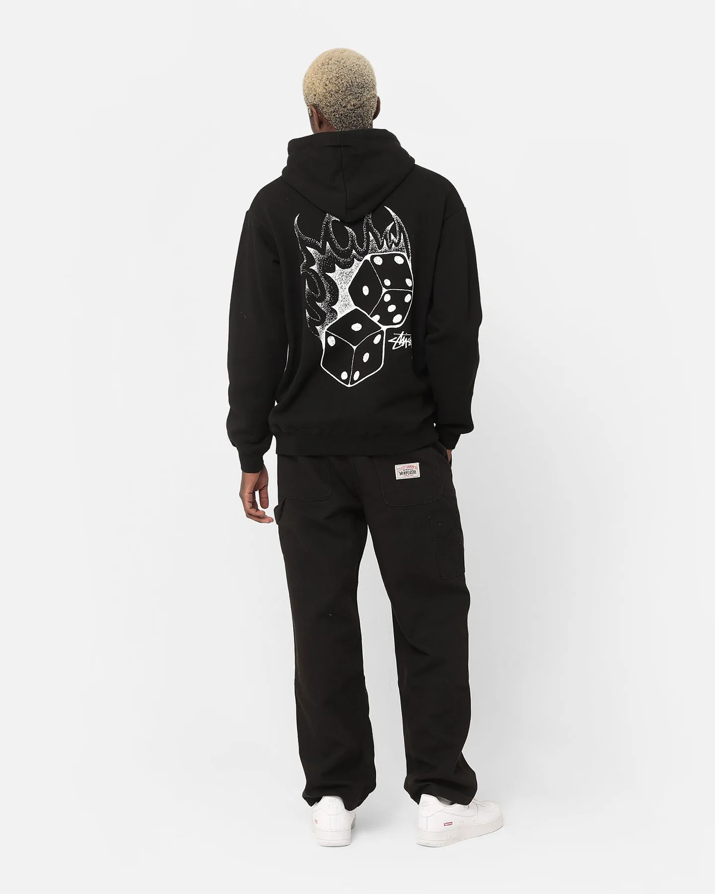 Stussy Fire Dice 50-50 Hoodie Pigment Black