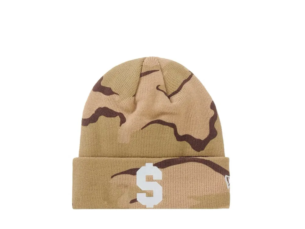 Supreme New Era $ Beanie Desert Camo