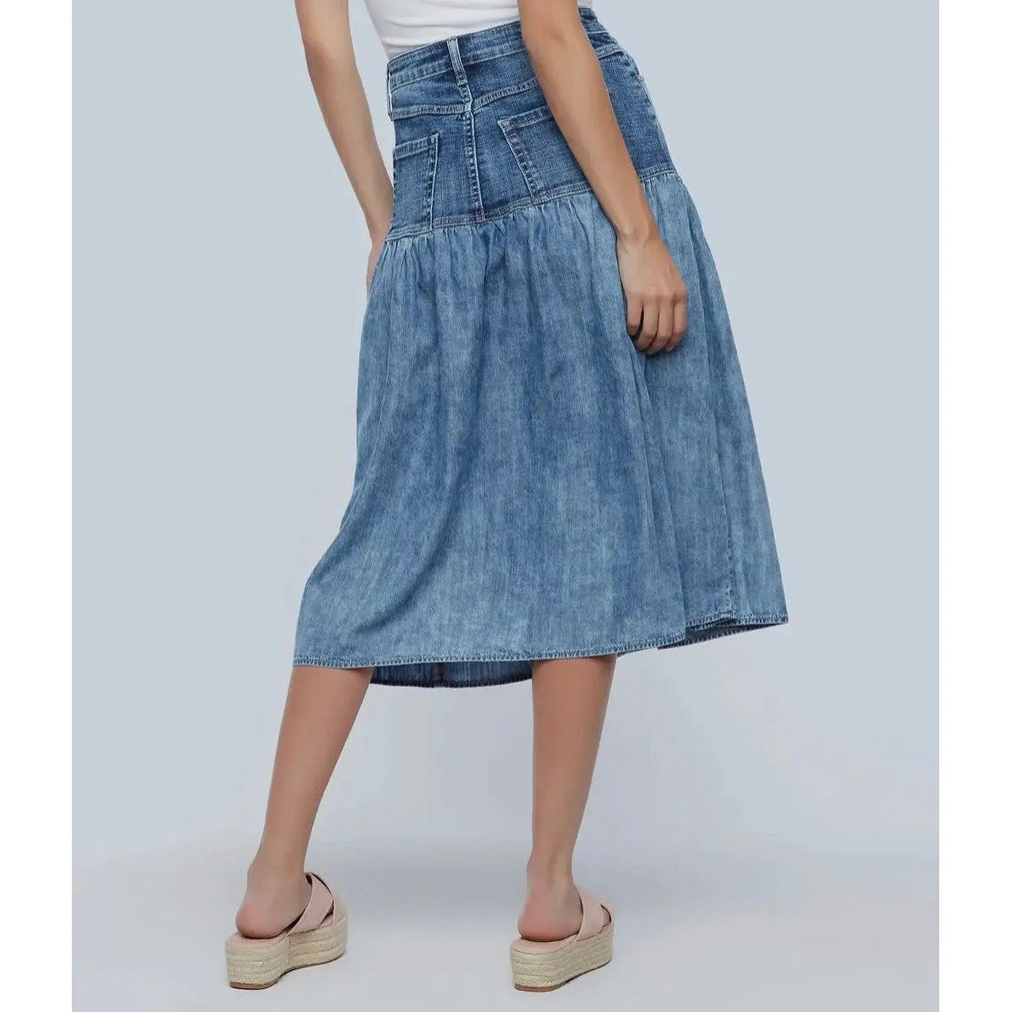 Sway Denim Midi Skirt