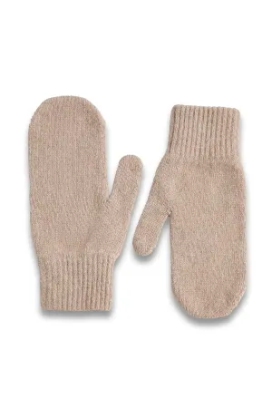 Taupe Cashmere Wool Blend Mittens