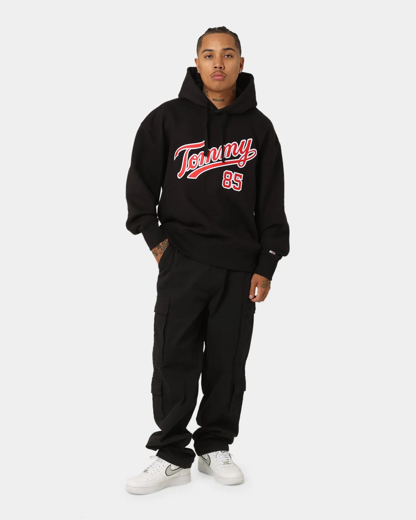 Tommy Jeans TJM Relaxed College 85 Hoodie Black