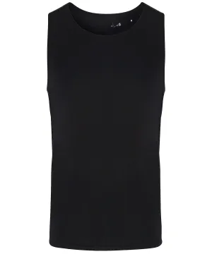 TriDri® performance contrast vest | Black/Black Mesh