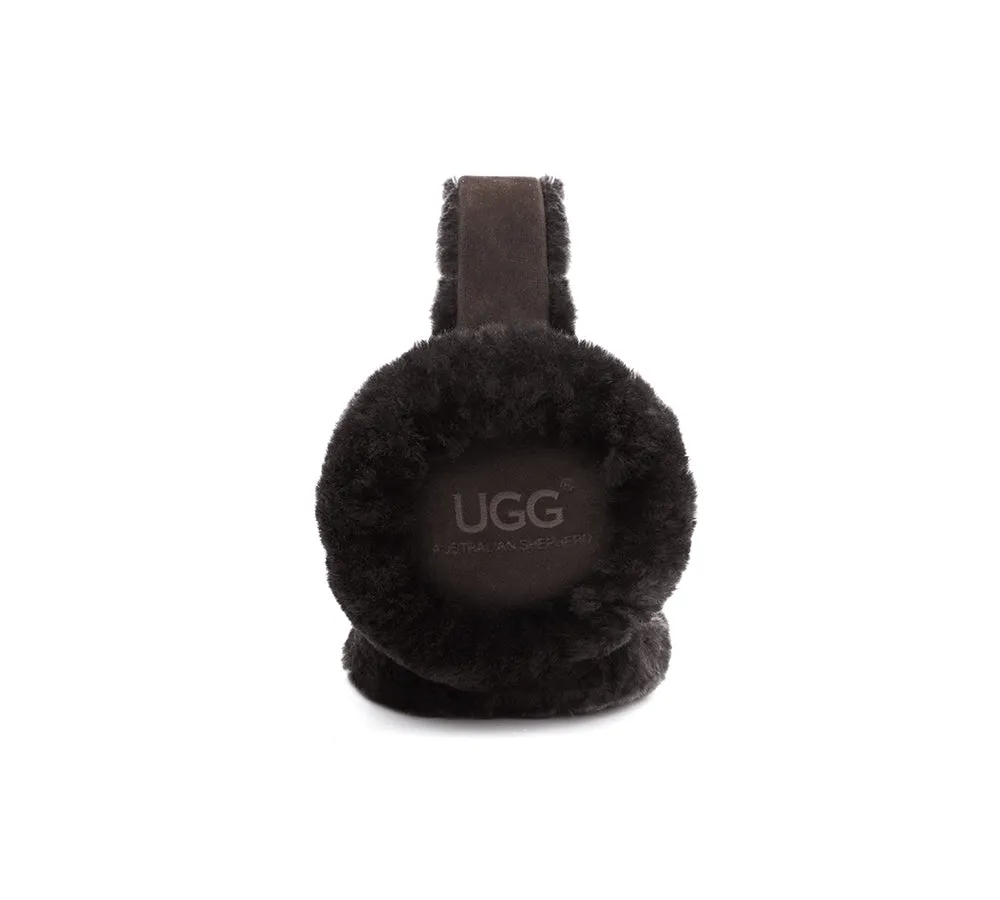 UGG Kids Adjustable Sheepskin Wool Earmuff Connie