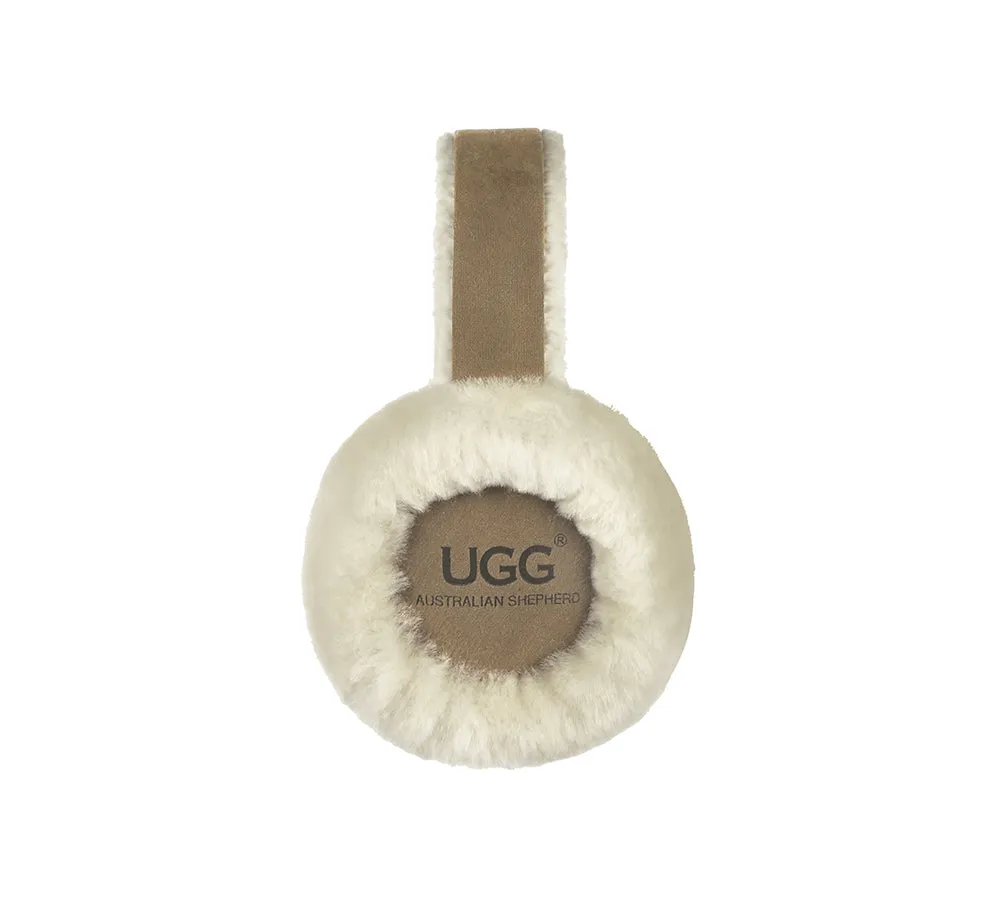 UGG Kids Adjustable Sheepskin Wool Earmuff Connie