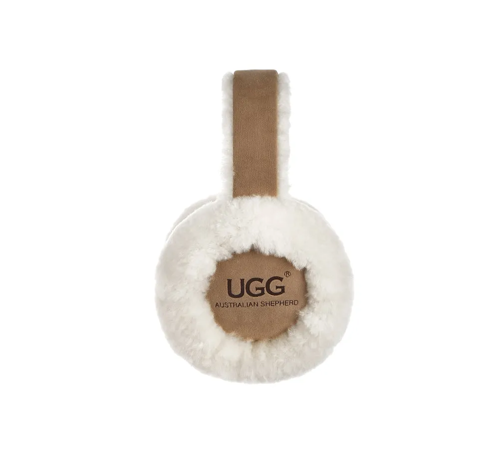 UGG Kids Adjustable Sheepskin Wool Earmuff Connie