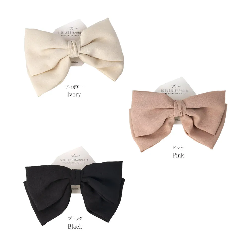 Versatile Solid Bow Hair Barrette