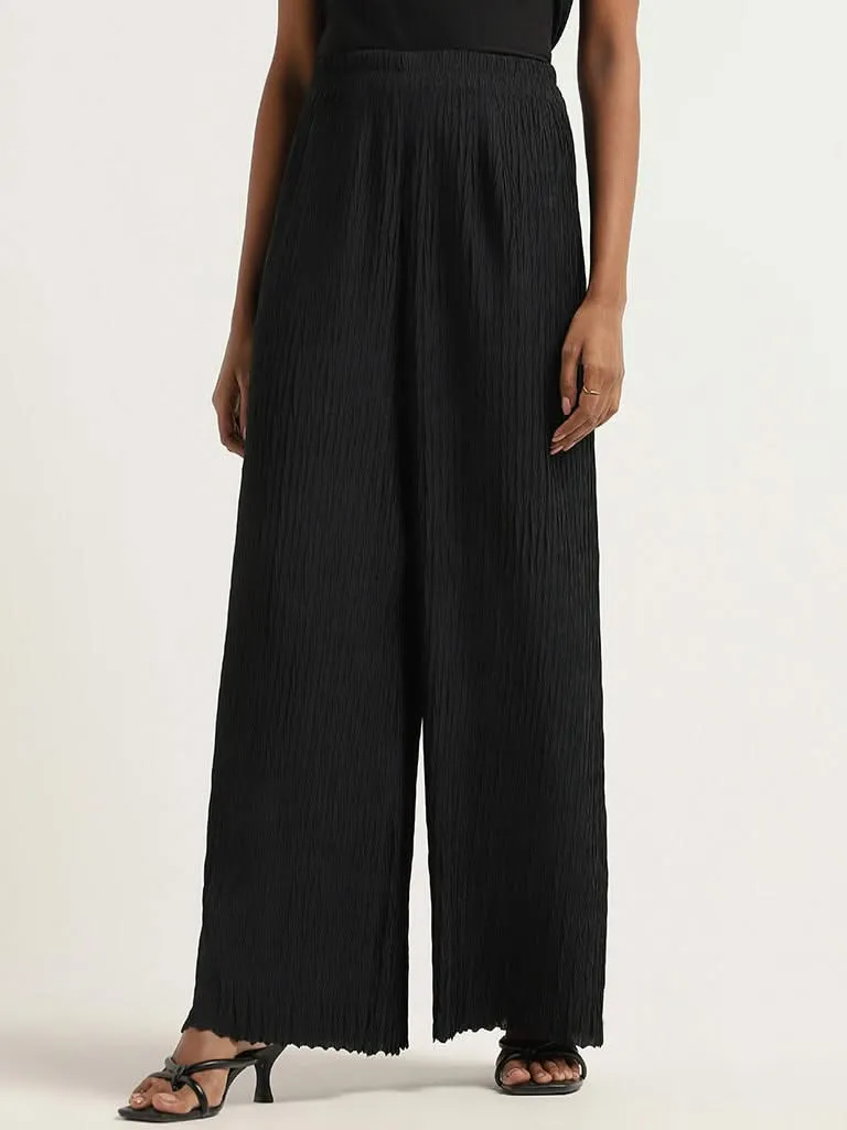 Wardrobe Black Pleated Trousers