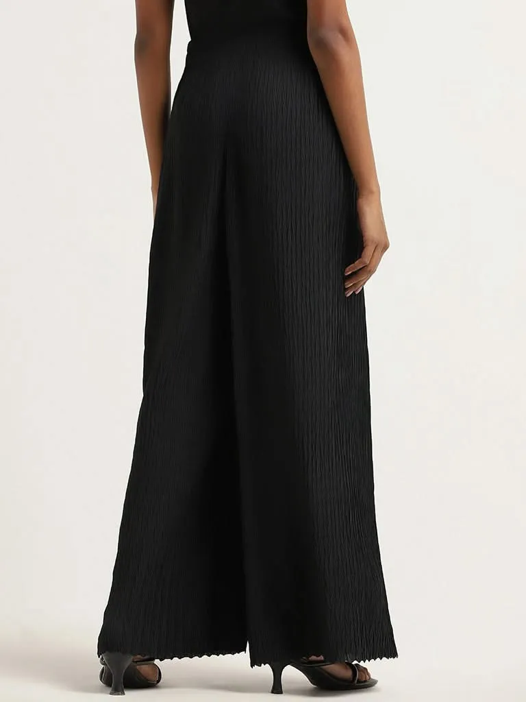 Wardrobe Black Pleated Trousers