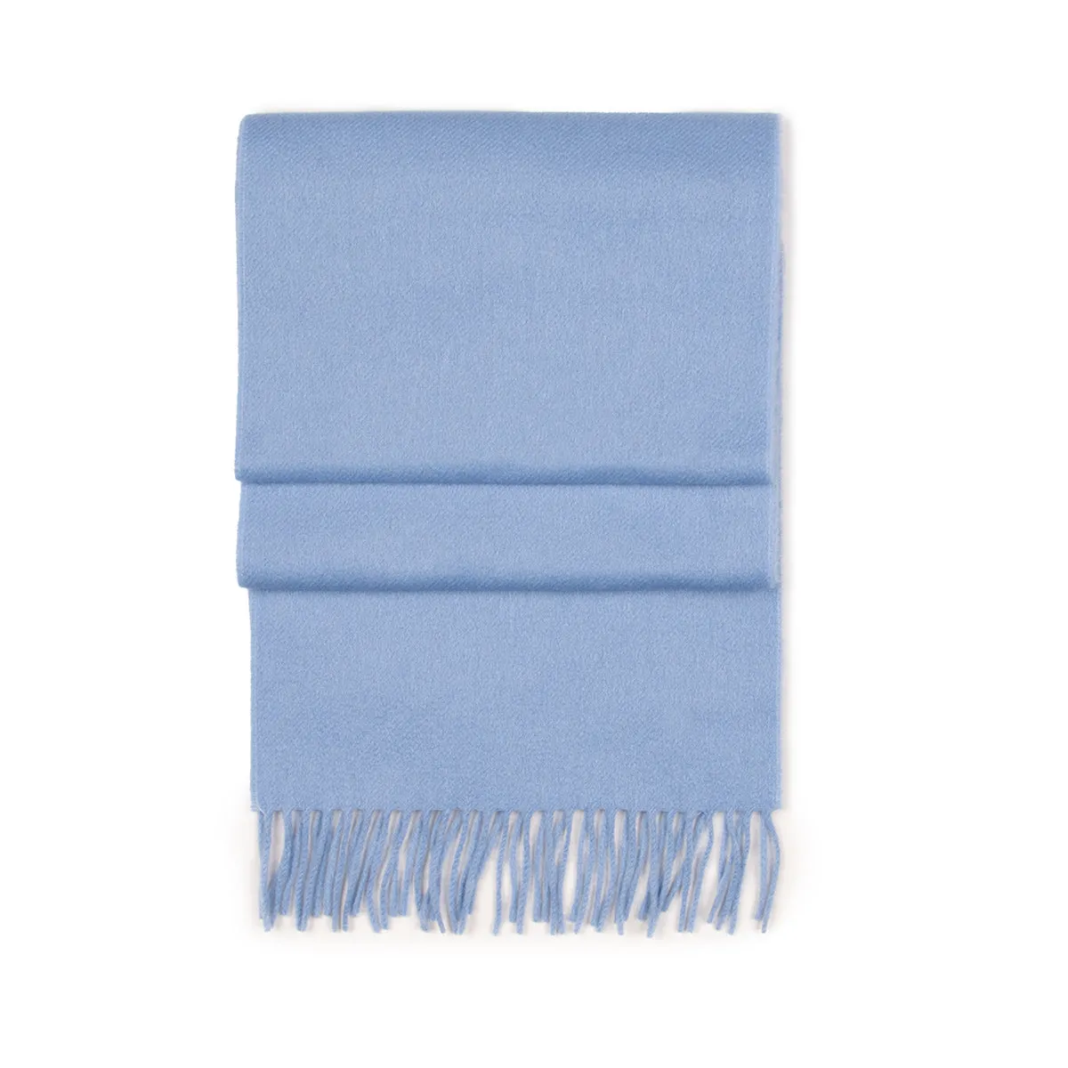 Wedgewood Blue Classic Cashmere Scarf