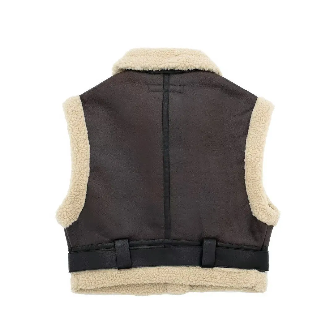 Wenkouban-Winter Outfits Christmas Dailynn Sleeveless Vest Jacket