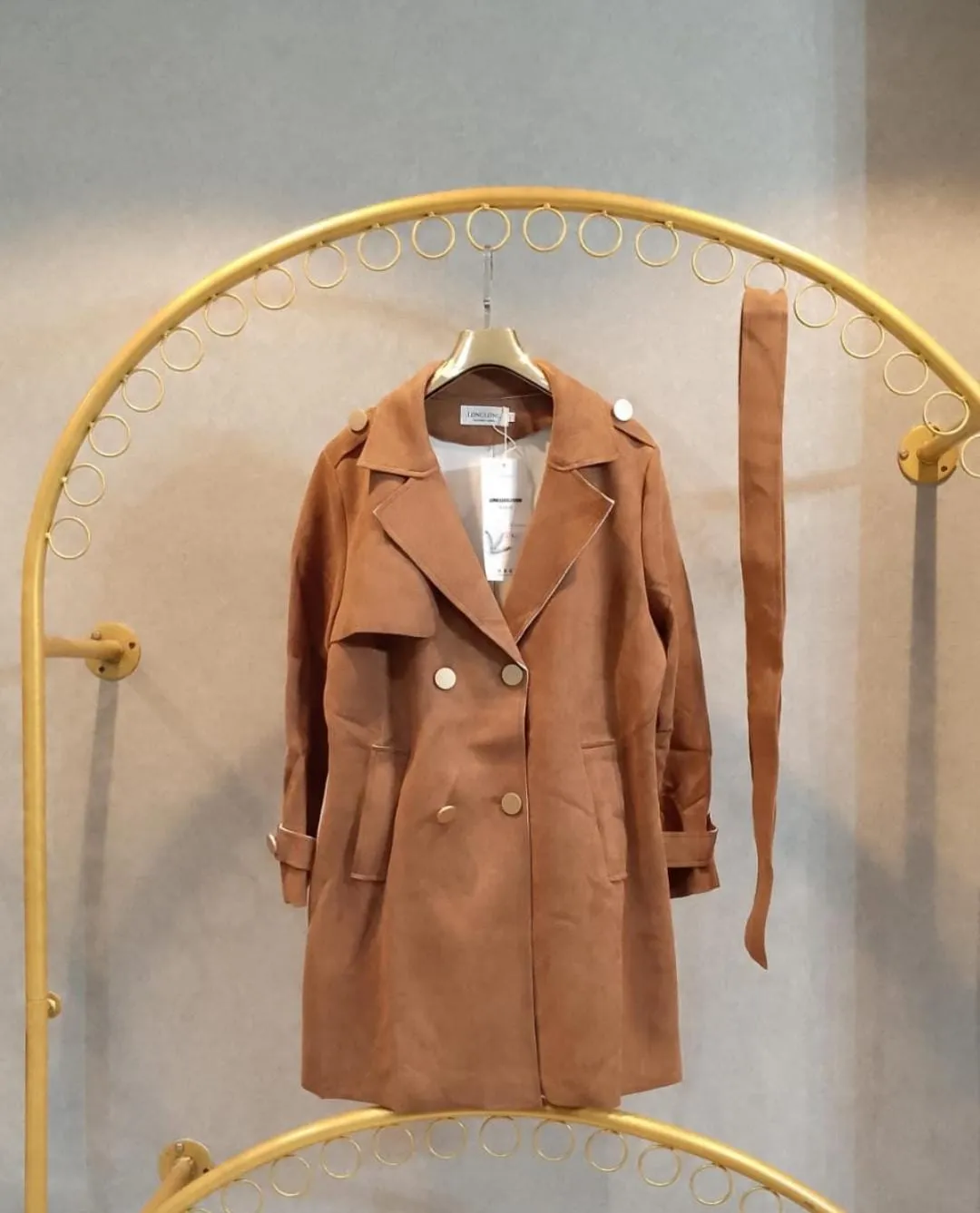 Women Suede winter jacket