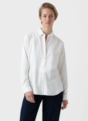 Women's Corduroy Shirt in Ecru