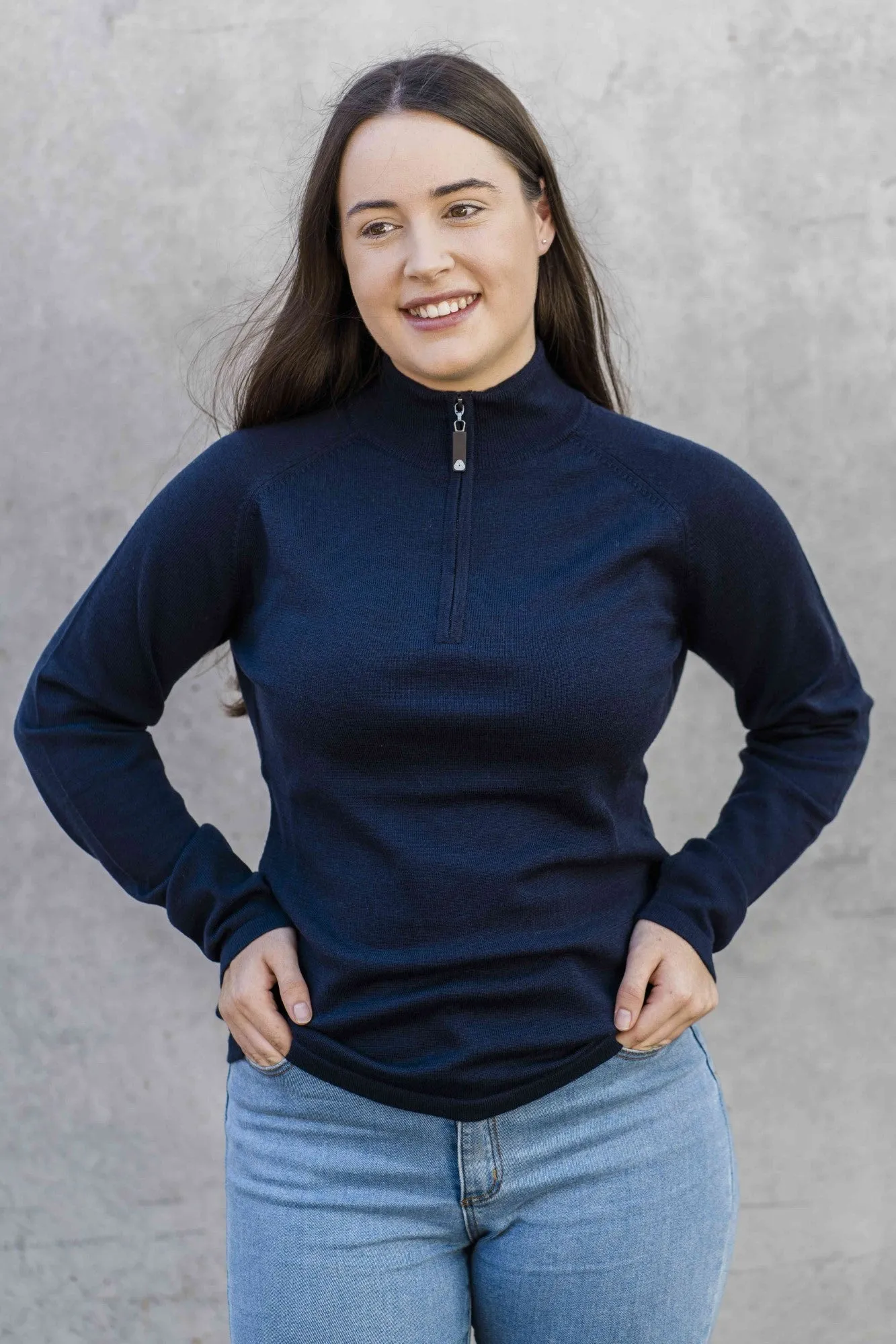 Women's Navy Swoolly - 100% WA Merino Wool