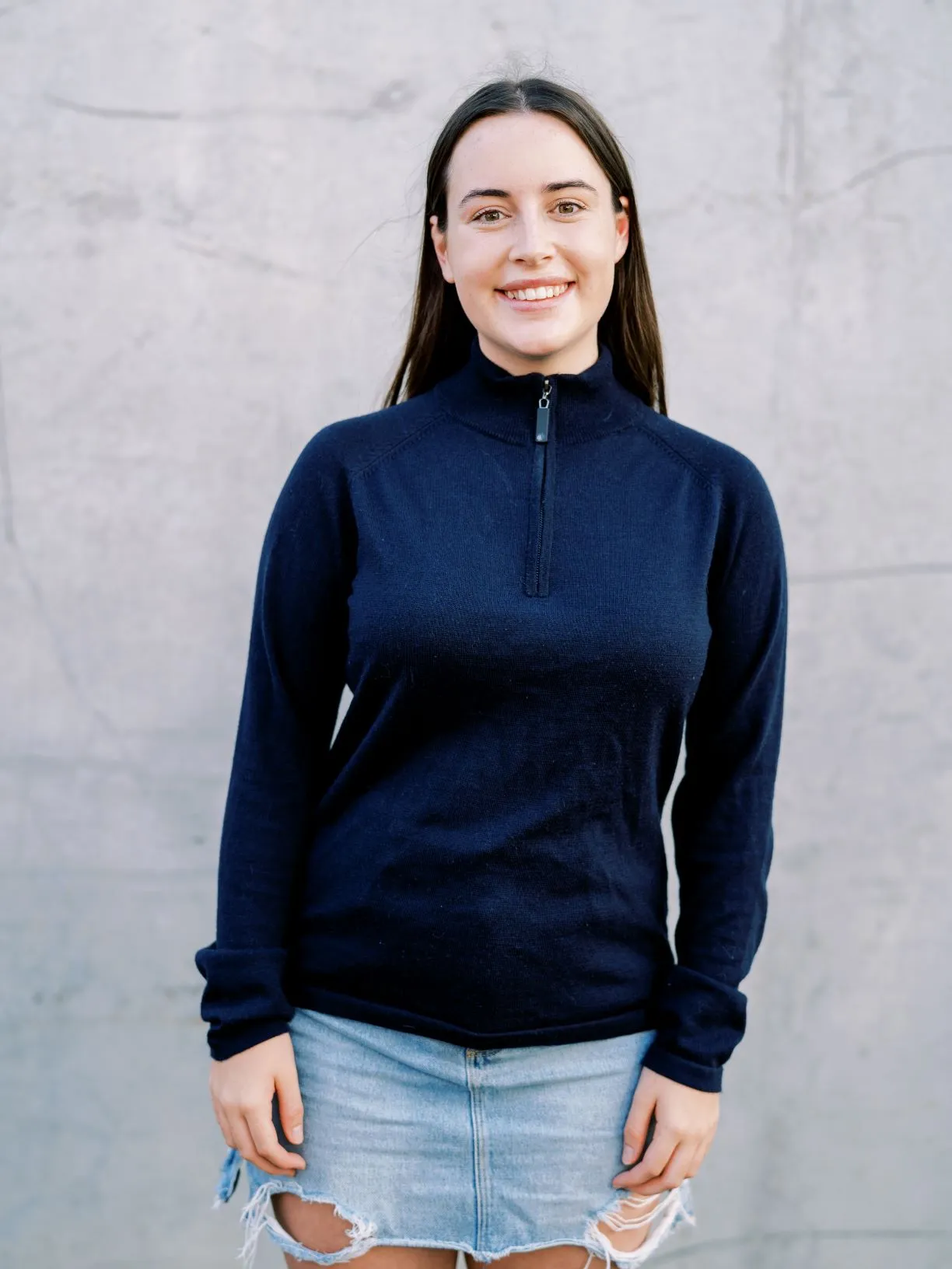 Women's Navy Swoolly - 100% WA Merino Wool