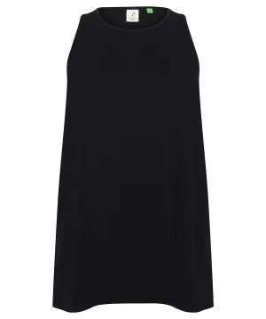 Womens open back vest | Black